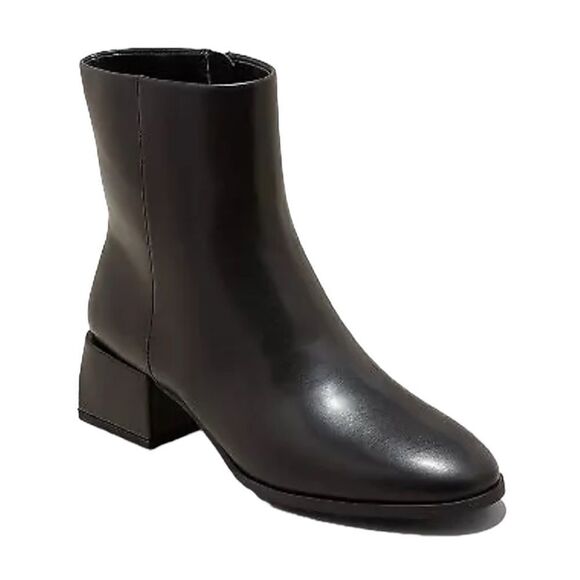 A New Day ~ Women's Emmy Dress Boots - Black 6.5 ~ square heel ~ side zipped - Picture 1 of 7